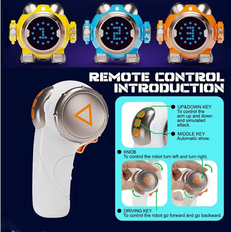 AT008- SMART ROBOT WITH REMOTE ORANGE COLOR - Image 3