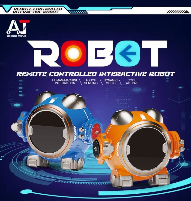 AT008- SMART ROBOT WITH REMOTE ORANGE COLOR - Image 4