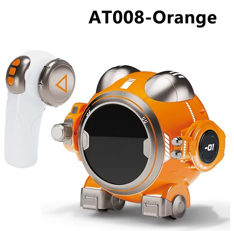 AT008- SMART ROBOT WITH REMOTE ORANGE COLOR - Image 1
