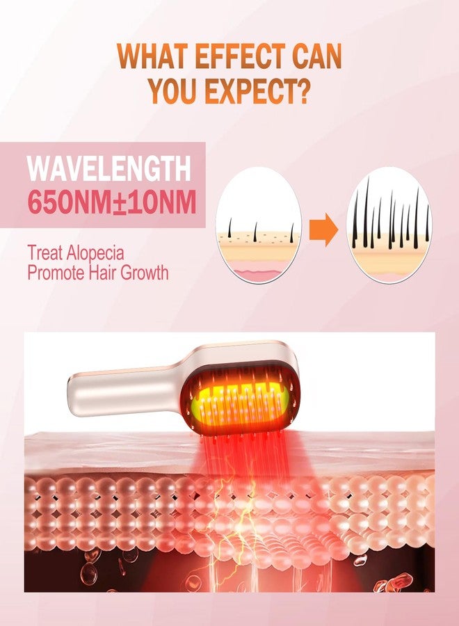 مشط ليزر لعلاج نمو الشعر، موديل: Lasercomb-001، مشط ليزر معتمد من إدارة الغذاء والدواء الأمريكية لتحفيز نمو الشعر، يعزز نمو الشعر لدى النساء والرجال - Image 5
