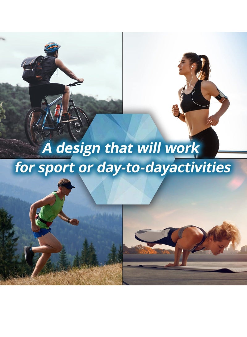 كابتن تيك Thigh Compression Sleeves, Hamstring Upper Leg Brace for Men & Women- Pain Relief & Recovery - Great for Running, Basketball, Football - Breathable (Large) - Image 4