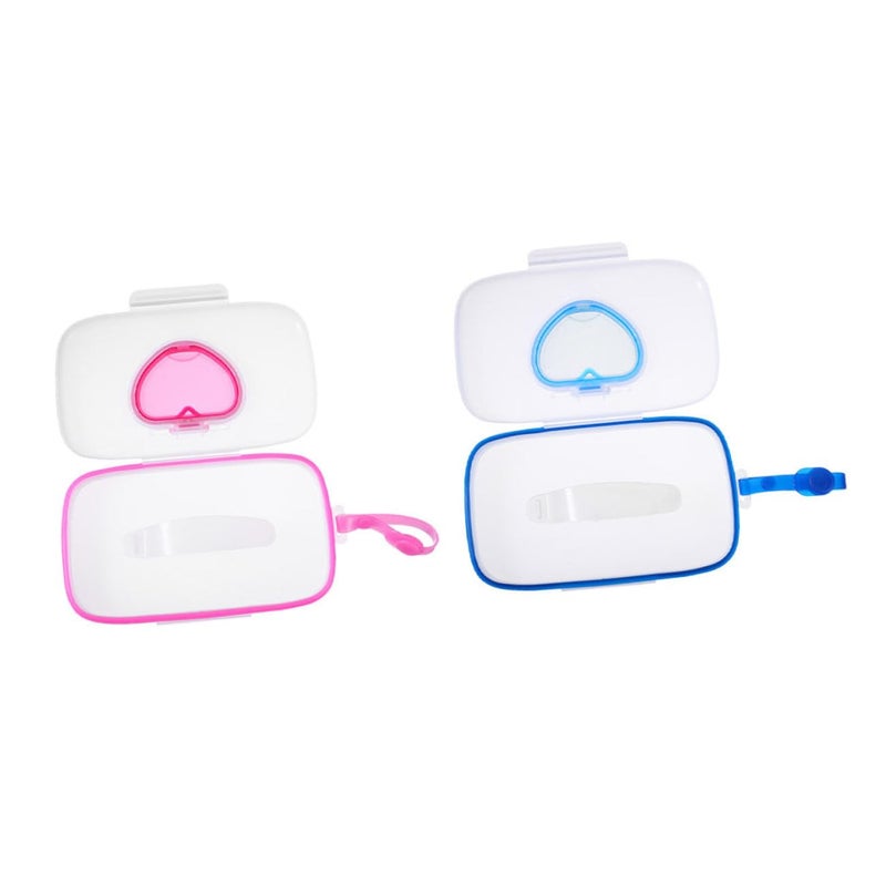 Portable Wipes Case 2 Pack Lightweight Holder For Stroller Diaper Bag Travel - Image 2