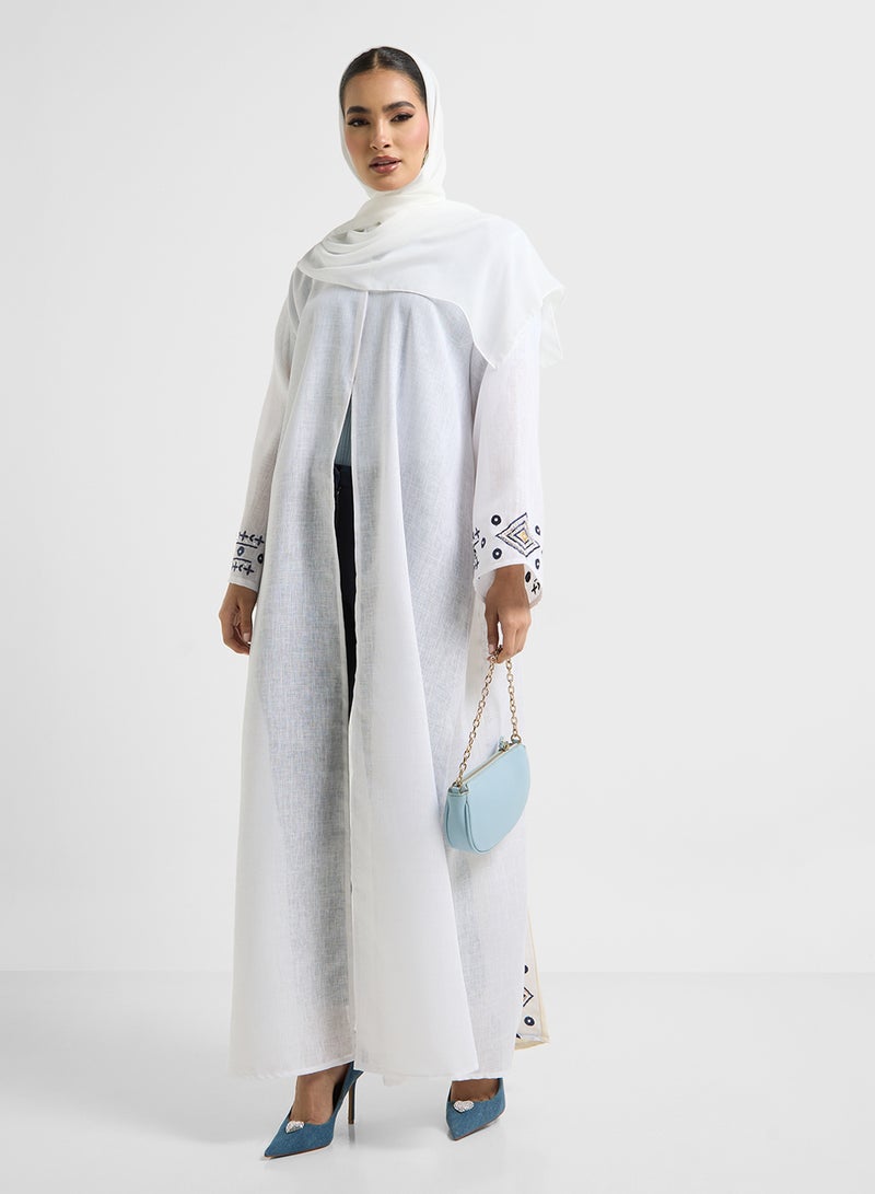 Khizana Abaya With Black Pleat With Sheila  - Image 5