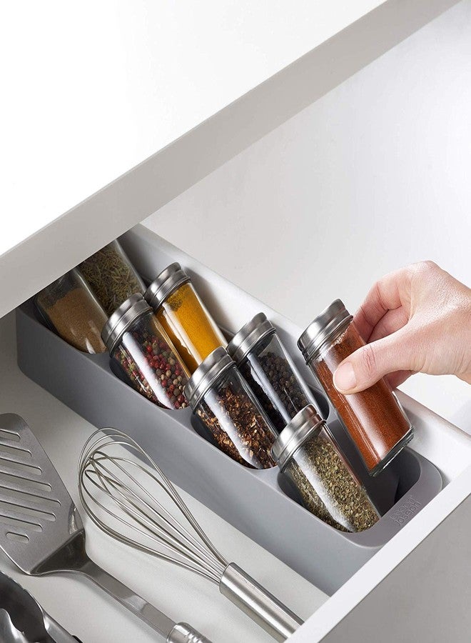 MOSHTU Cutlery Divider Box Drawer Spoon Organizer Kitchen Drawer Organizer Tray Rack Shelf Spoon Fork Cutlery Rack Divider Box (Multi Color) - Image 2