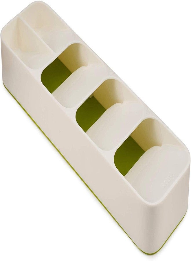 MOSHTU Cutlery Divider Box Drawer Spoon Organizer Kitchen Drawer Organizer Tray Rack Shelf Spoon Fork Cutlery Rack Divider Box (Multi Color) - Image 1