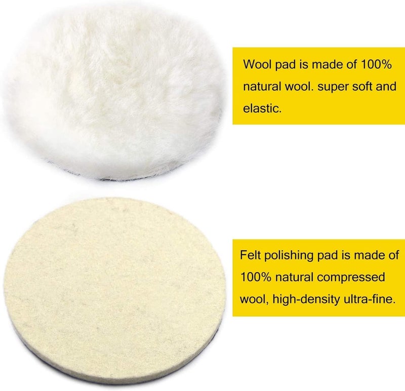 DIY Crafts DIY Crafts 12 Pcs 5 INCH Buffing Pads Polishing Pad Kit Buffer for Car Detailing Polishing Wheel for Drill Car Polishers and Buffers Kit for Sanding Polishing Waxing Sealing Glaze 5inch  - Image 5