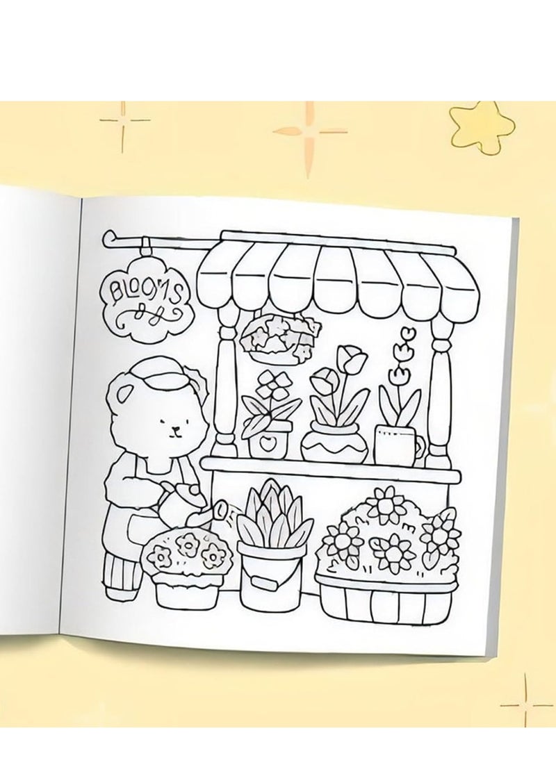 ROMANTIC VIBES: Coloring Book for Adults and Kids, Bold and Easy, Simple and Big Designs for Relaxation (Cozy Scenes Coloring Book) - Image 2