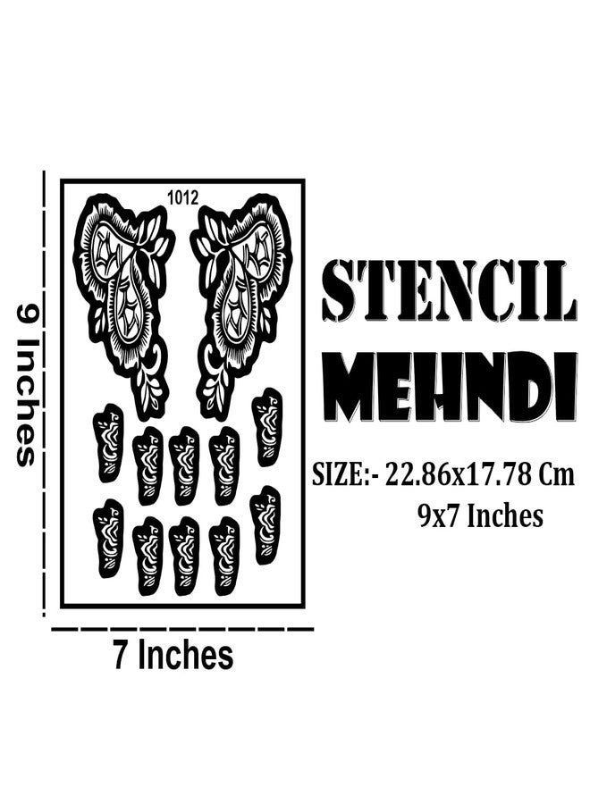 ORDERSHOCK Classic Paisley Mehndi Stencil Sticker for Traditional Art - Image 3