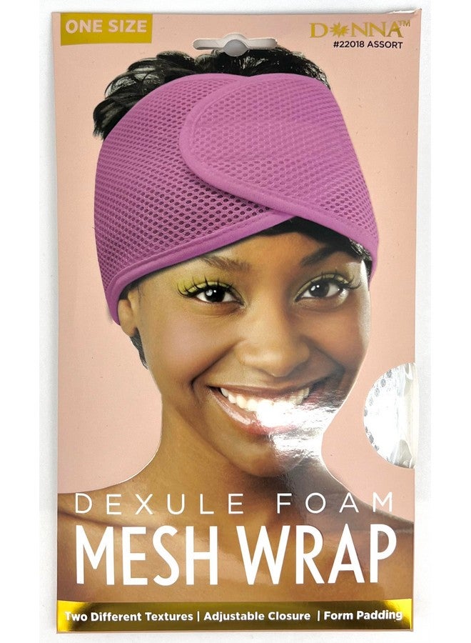 Donna Deluxe Foam Mesh Wrap 1Pc Velcro Mesh Wrap Headband Silk Wraps Mesh Wrap For Women’S Hair For Face Wash For Makeup Hair Accessories Headbands White