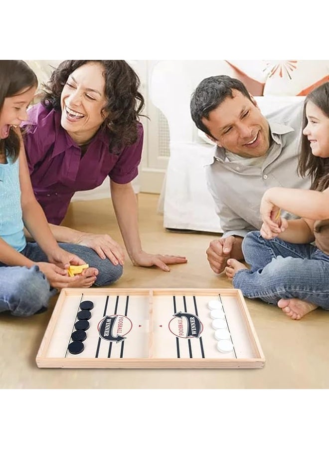 Spaceshoop Large Fast Puck Game, Fast-Paced Board Games for a Family Game or a Party with Friends, Hockey Table Game Rapid Sling Table Battle Speed String Puck Game  - Image 4