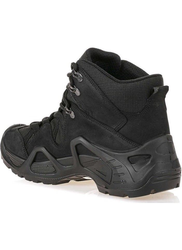 Scooter  Black Leather Men's Waterproof Tactical Boots P1492NS  - Image 3