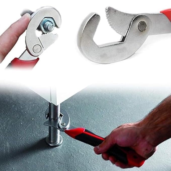 KACHKIT All in One Multipurpose Auto Adjustable Universal Quick Grip Wrench Spanner Set Tools Multi Purpose nutBoltsHand Tools Nuts and Bolts Tools9 mm to 32 mm Works Set of 2 Piece - Image 3
