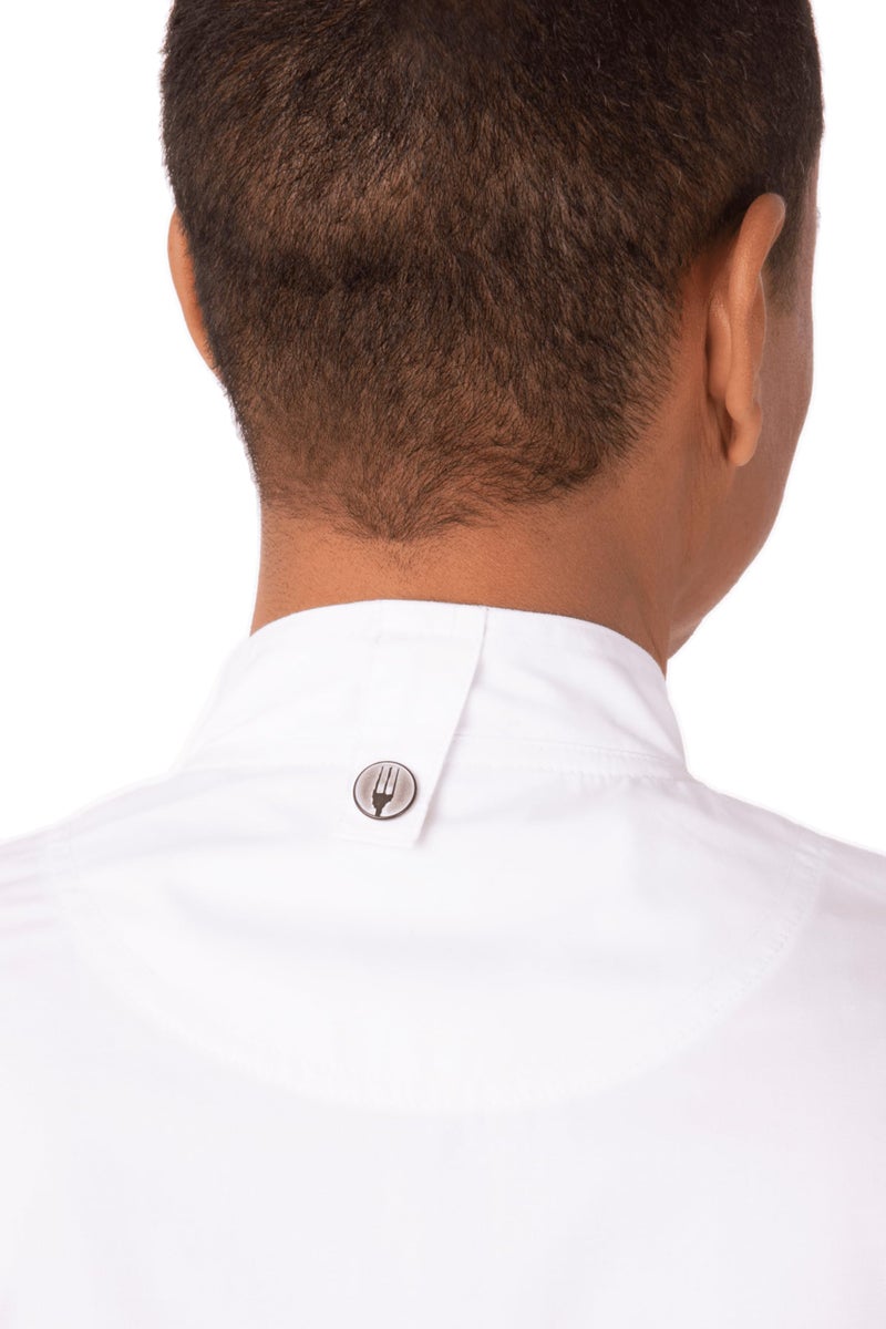 Chef Works معطف شيف هارتفورد للرجال، أبيض، صغير - Image 4