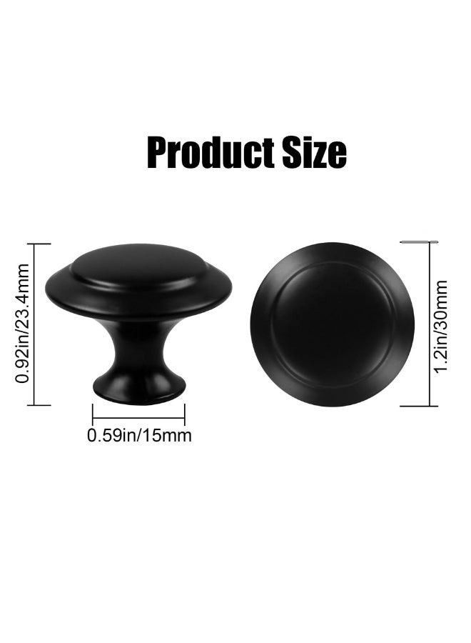 20PCS Cabinet Knobs and Handles Set Stainless Steel Round Drawer Pulls Modern Hardware for Kitchen Dresser Cupboard - Image 2