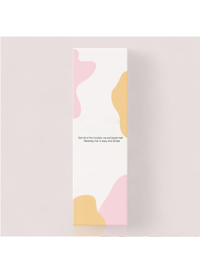 وايلدكايند فرشاة مزيل شعر الحيوانات الأليفة القابلة لإعادة الاستخدام - رولر منظف لينت للكلاب والقطط للأريكة السجاد الفراش الملابس - أداة محمولة صديقة للبيئة - أبيض / وردي - Image 4