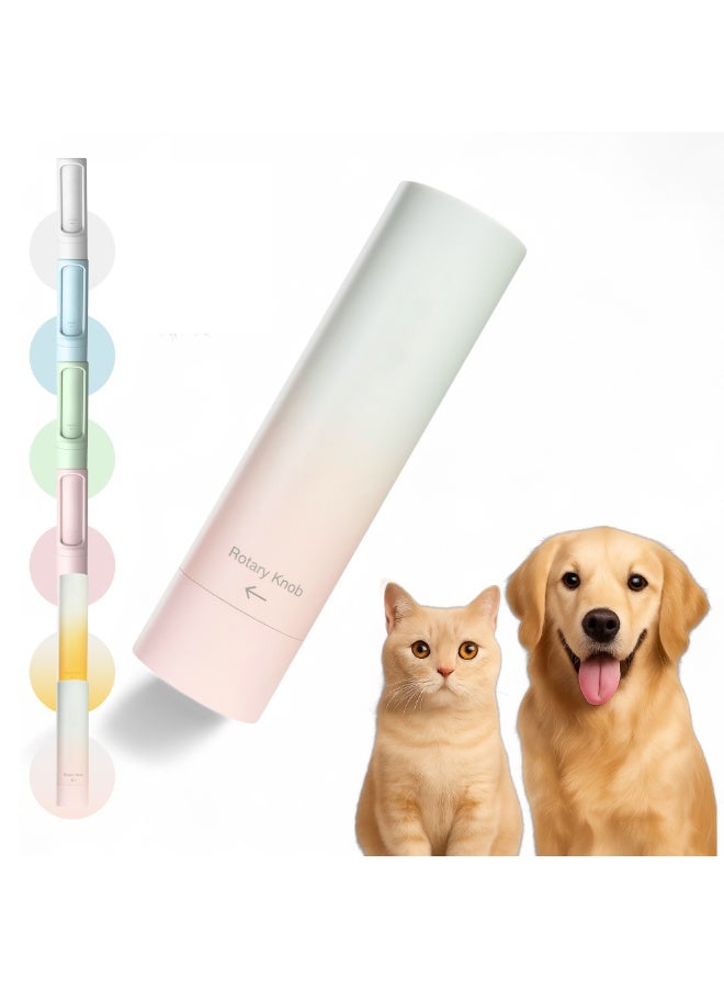 وايلدكايند فرشاة مزيل شعر الحيوانات الأليفة القابلة لإعادة الاستخدام - رولر منظف لينت للكلاب والقطط للأريكة السجاد الفراش الملابس - أداة محمولة صديقة للبيئة - أبيض / وردي - Image 1