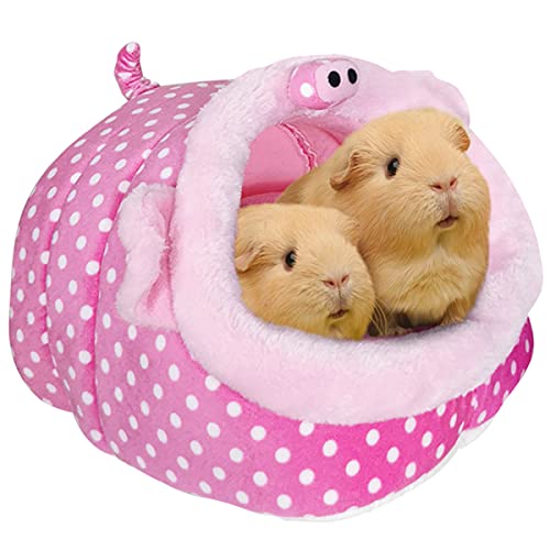 LEFTSTARER Guinea Pig Rat Bed and Hideout for Ferret Hedgehog Sleep and Hide, Hamster Small Pet Animals Supplies Toy Cage Accessories Nest - Image 1