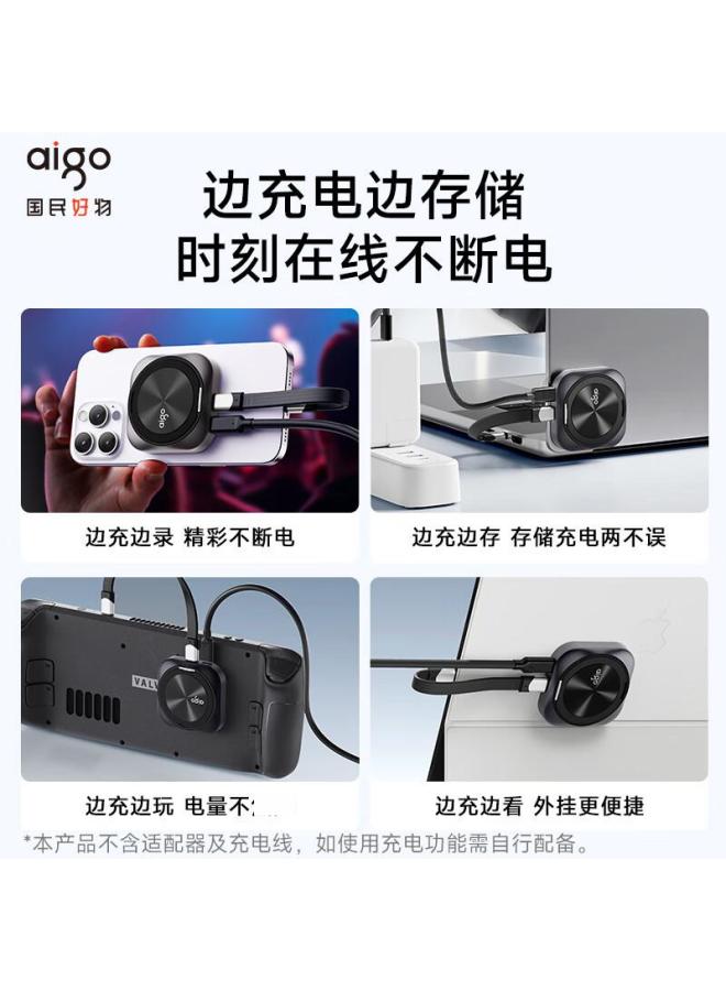 aigo قرص صلب محمول مغناطيسي Usb3.2 قراءة عالية السرعة حامل هاتف ترقية طاقة Pd - Image 3