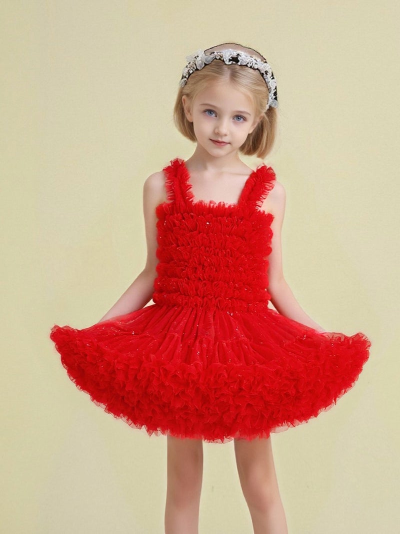 Bunny Girl Tutu Baby Dress Cake Puffy Yarn Birthday Party Children Princess Dress Gown - Image 2