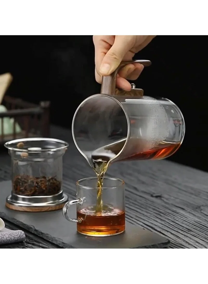 Quesera  Glass Teapot With Wood Handle  | Best Price UAE