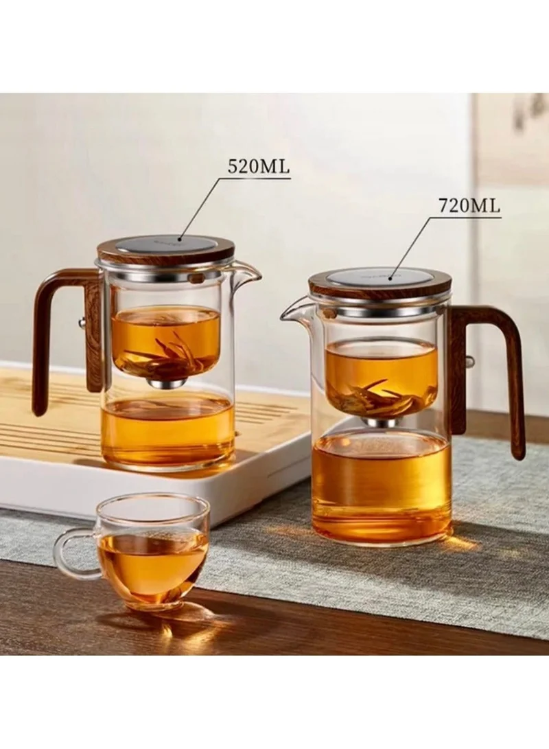 Quesera  Glass Teapot With Wood Handle  | Best Price UAE