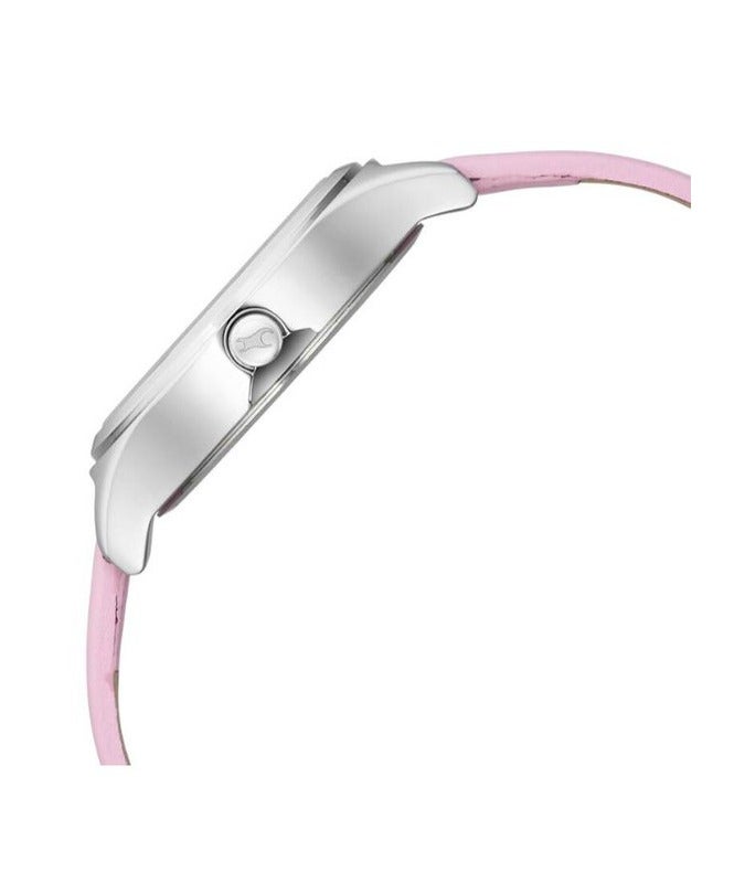 Fastrack By Titan Stunners Silver Dial Leather Strap Watch for Girls 6152sl08 - Image 4