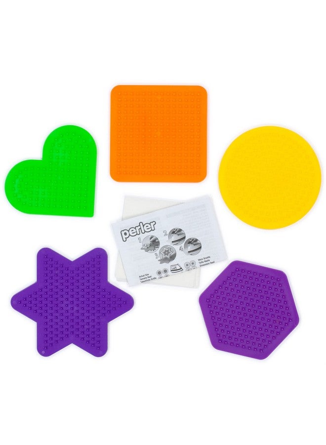 Perler Beads Small Fun Shaped Pegboards-5 Count ( Packaging May Vary ) - Image 3