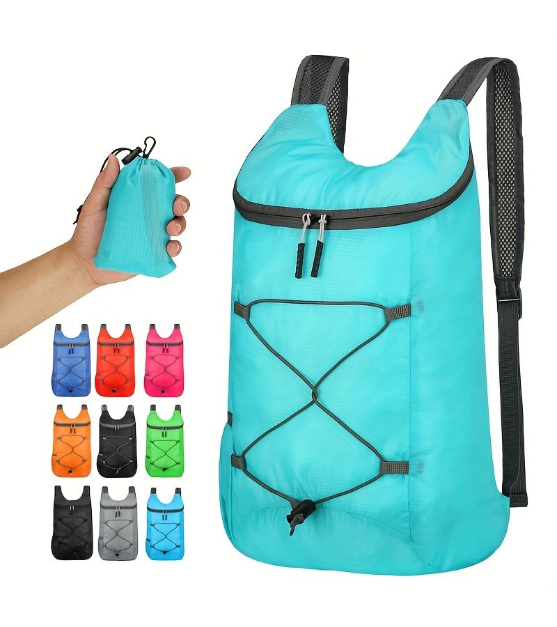Ultra Lightweight Foldable Daypack Royal Blue For Camping Cycling Hiking - Image 1