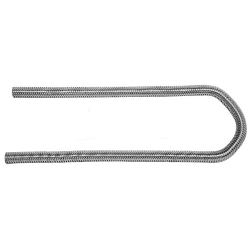 SUPERFASTRACING 44" Chrome Stainless Steel Flexible Universal Heater Hose Kit w/Polished Cap - Image 5