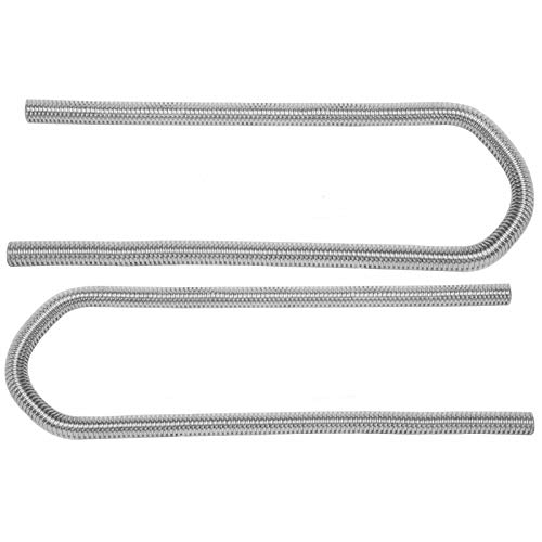 SUPERFASTRACING 44" Chrome Stainless Steel Flexible Universal Heater Hose Kit w/Polished Cap - Image 4