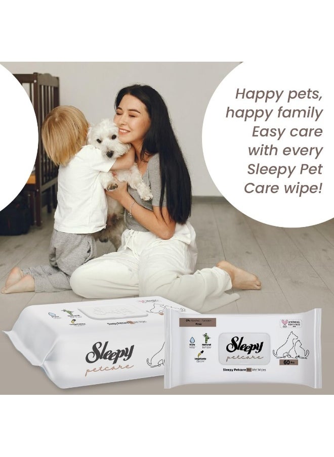 Sleepy - Pet Care Essentials Combo Grooming Wipes And Lavender Oil Pet Shampoo - Image 1