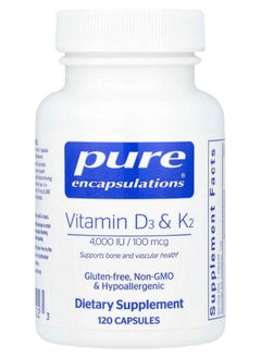 Vitamin D3 & K2 120 Capsules
