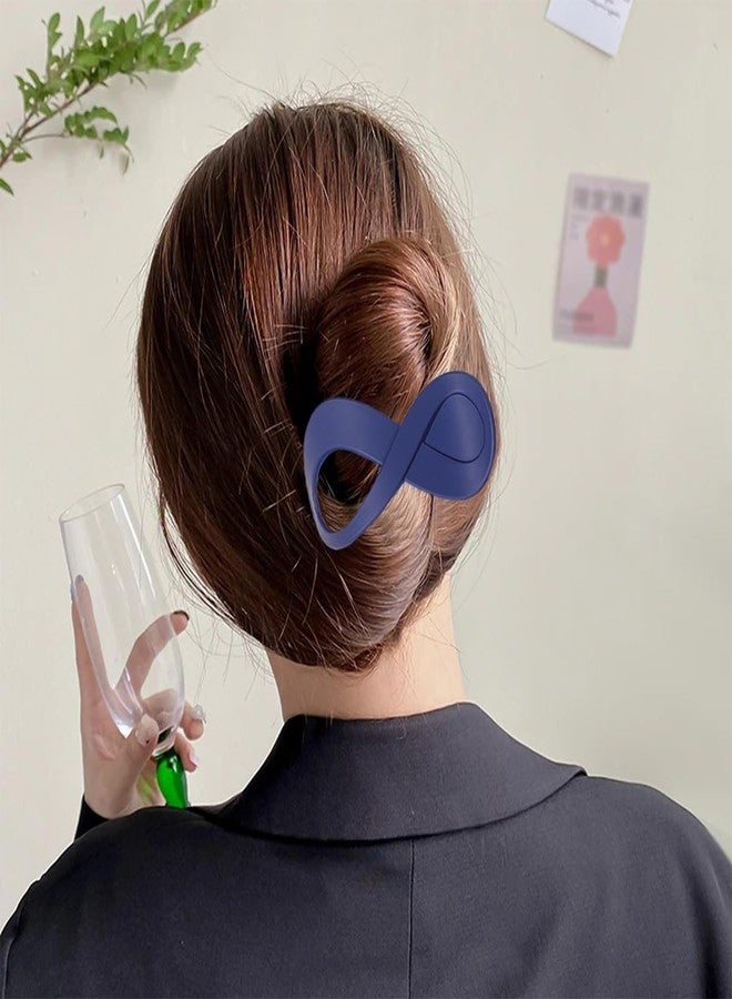 EPARTY عبوة من قطعتين من مشابك الشعر الفرنسية الملتوية غير اللامعة على شكل مخلب الموز، مشابك شعر مسطحة مانعة للانزلاق للنساء والفتيات - Image 3