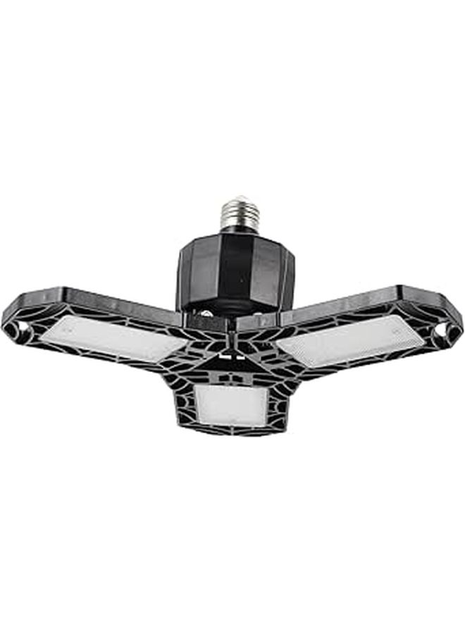 40W Folding Garage Light Multipurpose Industrial Lamp With Screw Holder Three Leaf Design - Image 1