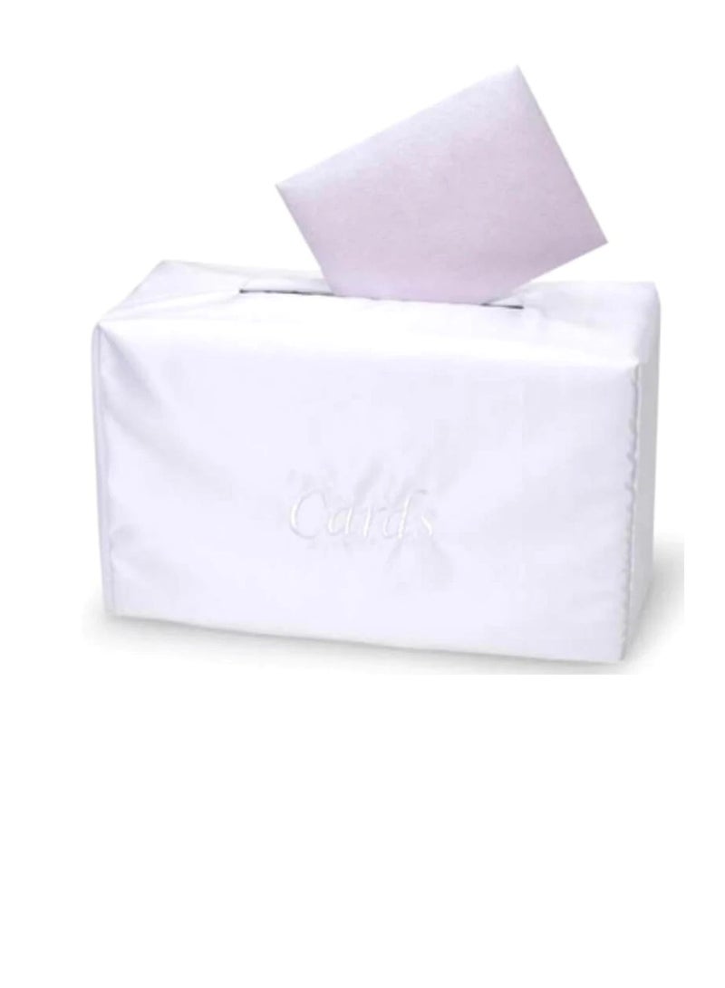 Card Box with Satin Cover White 14 x 8.25 x 6.25 inches - Image 3