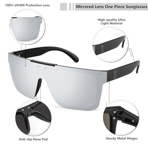 FEISEDY Men Women Sunglasses Polarized Oversized Square Vintage Cycling Running Fishing Golf Hiking Sports Sun Glasses B2990 - Image 3