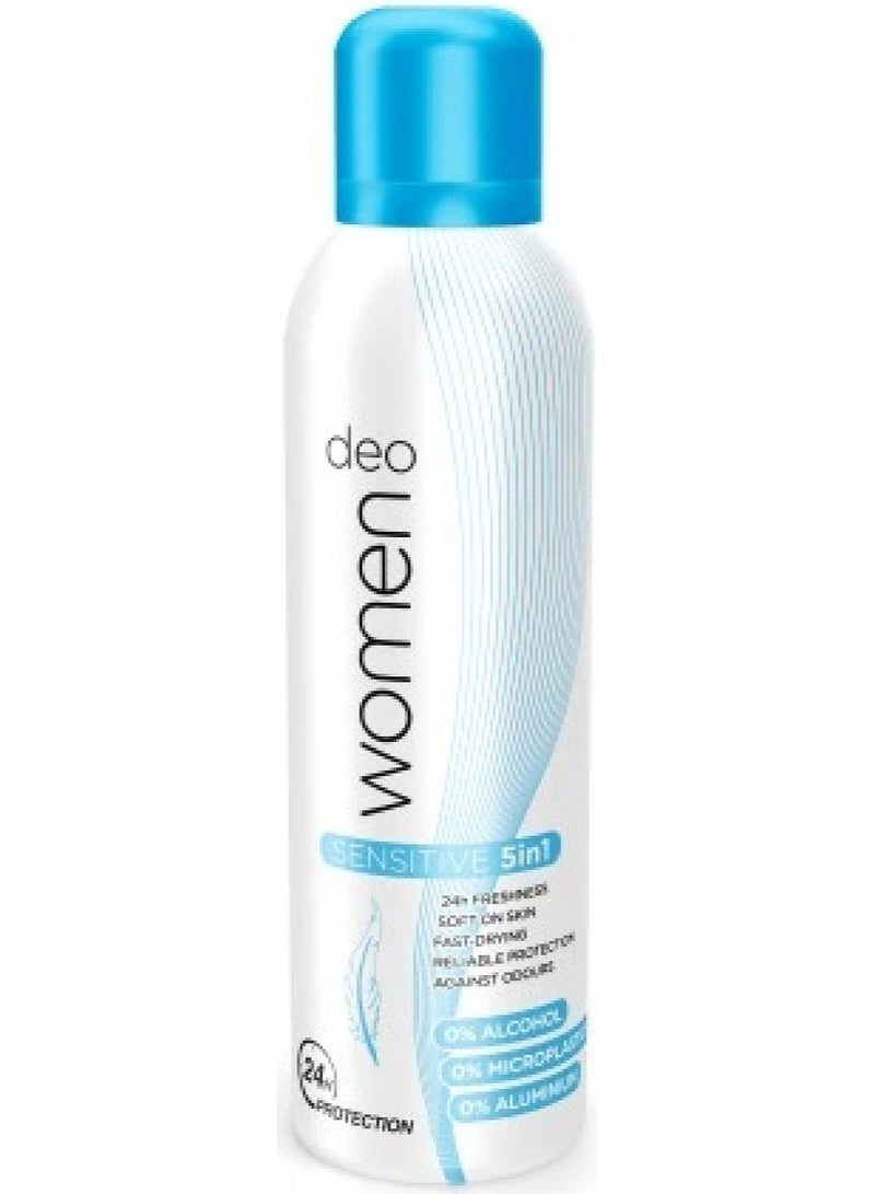 Women Sensitive 5 in 1 24h Protection 200ML