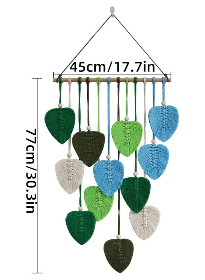 انتيكيانو نسيج مكرمية منسوج، نسيج مكرمية | نسيج مكرمية بشراشيب أوراق الشجر، - Image 2
