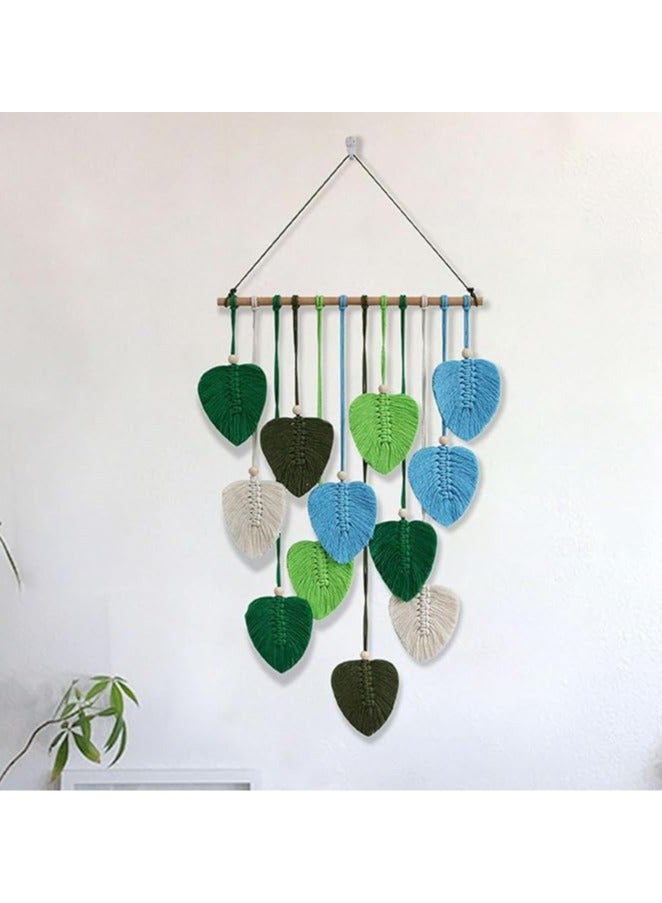 انتيكيانو نسيج مكرمية منسوج، نسيج مكرمية | نسيج مكرمية بشراشيب أوراق الشجر، - Image 3