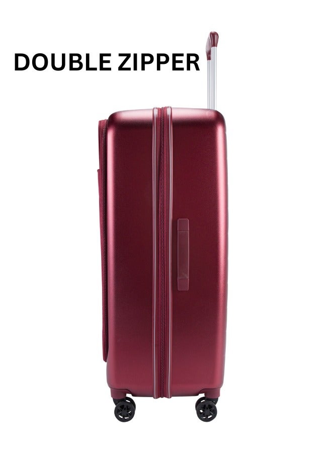 بيير كاردان حقيبة أمتعة خفيفة الوزن من بيير كاردان للسفر، قفل معتمد من إدارة أمن المواصلات الأمريكية، سحاب مزدوج مضاد للسرقة، مجموعة ميركوري - Image 4