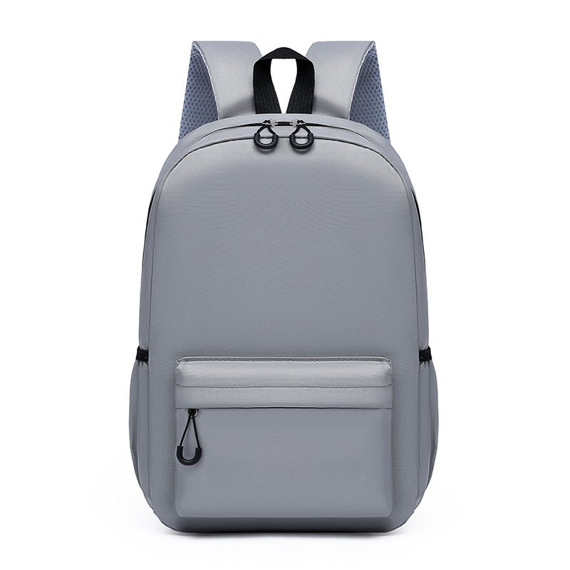 Custom Logo Kids Backpack for Grades 1-6 Grey 
