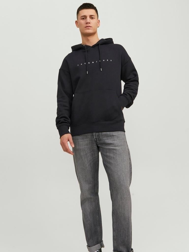 Jack Jones Hood Star Men's Black Hooded Sweatshirt  - Image 3