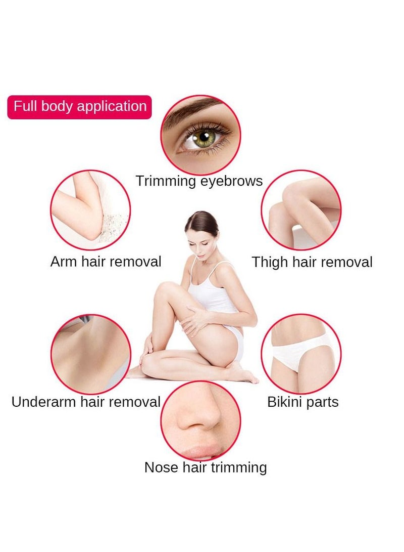 5 in 1 Women's Electric Shaver,Electric Painless Shaver for Women,Lady Razor,Rechargeable Epilator,Wet and Dry Shaver for Body/Legs/Arms/Armpit/Facial/Lips/Eyebrow/Nose Hair - Image 5