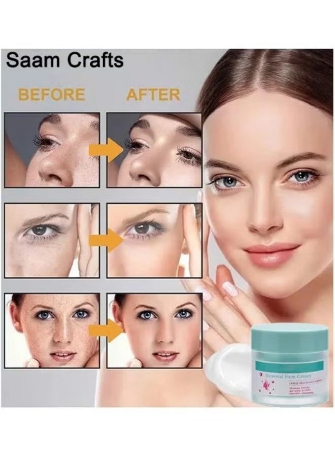 Saam Crafts Saam Renewal Face Cream, Saam Cosmetics Cream Dark Spots Cream, Saam Renewal Face Cream 50g For Melasma And Freckles Treatment For All Skin Types, Anti-Wrinkle Face Cream, Saam Face Cream Korean - Image 5