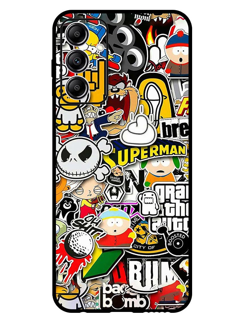 Theodor Protective Case Anti Scratch Shock Proof Bumper Cover For Samsung Galaxy A25 superhero tags - Image 1