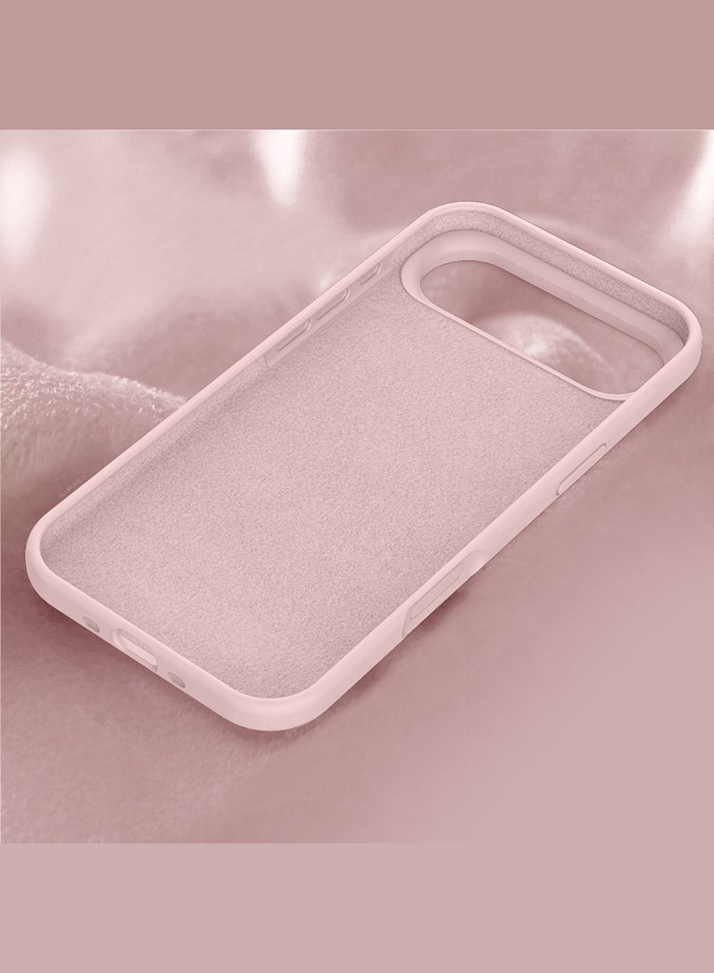 CATANES Liquid Silicone Protective Phone Case for iPhone 17 Air , Soft Anti-Scratch Microfiber Lining Utra Slim Drop Protection Phone Cover - Sand Pink - Image 5
