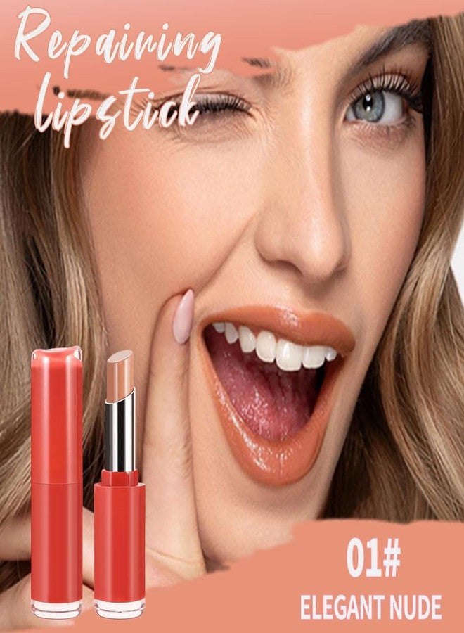 Hxssll Matte Creamy Lipstick for Women, Long Lasting Waterproof Velvet Lipstick, Lip Stick Crayon Buildable Blendable Creamy Color, Moisturizing Longwear Lip Makeup 01# - Image 3