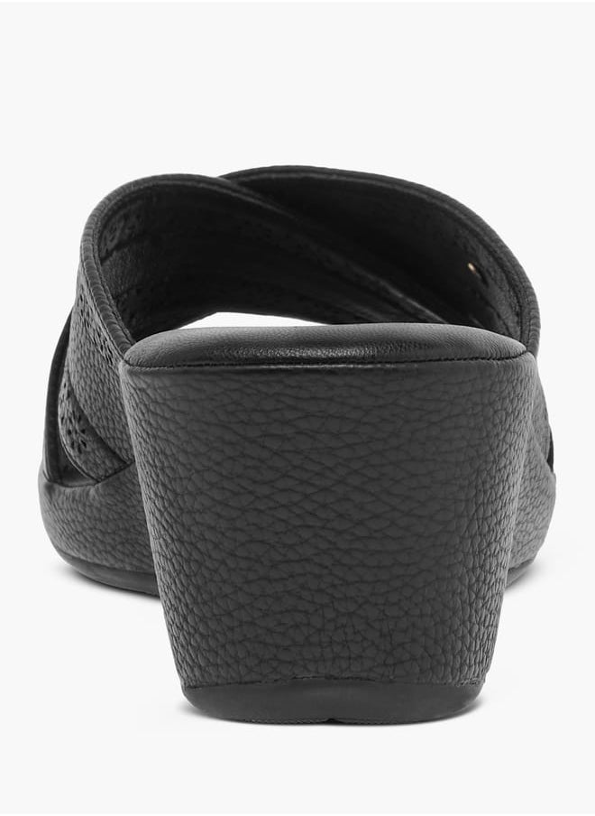 Le Confort Lazer Cut Slip-On Sandals  - Image 5