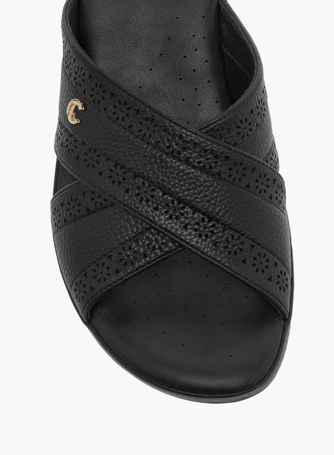 Le Confort Lazer Cut Slip-On Sandals