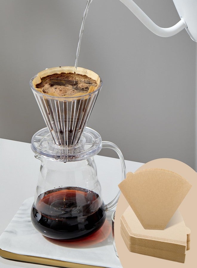 Runhike Cone Coffee Filters #4 Compatible with Technivorm Moccamaster Coffee Maker, 8-12 Cup Paper Coffee Filters Fit for Melitta Ninja Unbleached Coffee Filter for Pour Over and Drip Coffee Maker 100PCS - Image 3